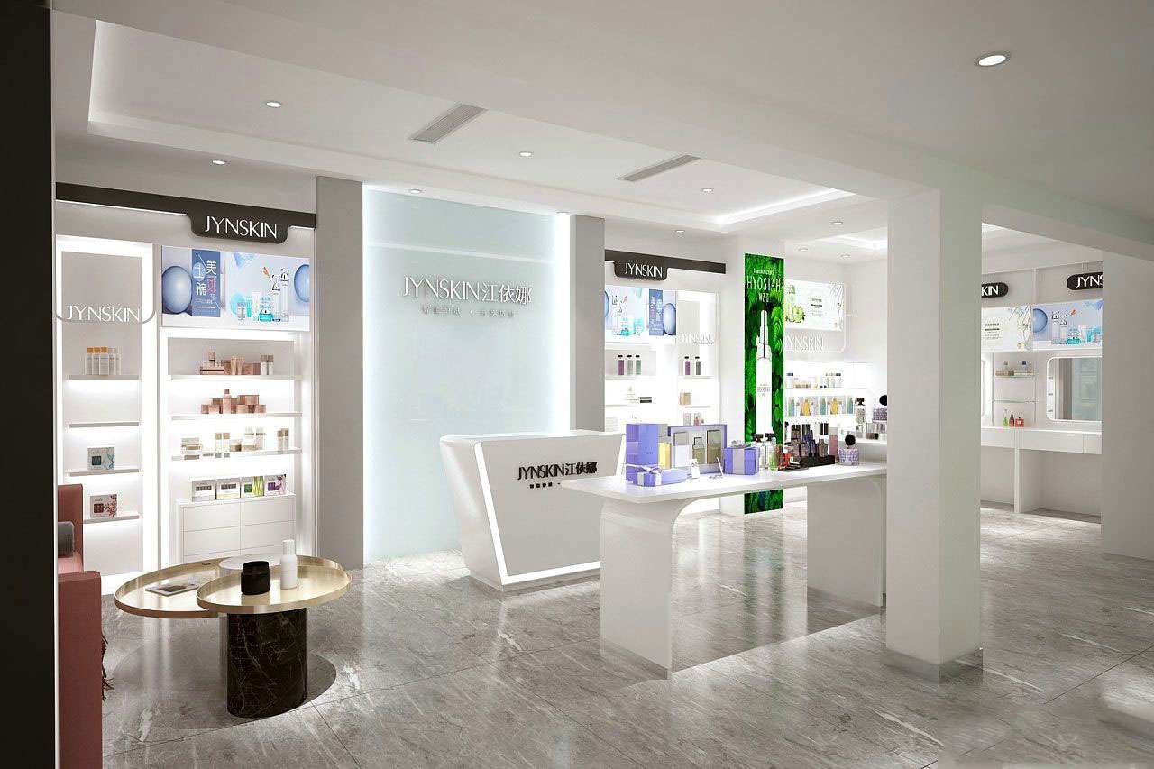 鄭州護(hù)膚品專賣店裝修設(shè)計效果圖