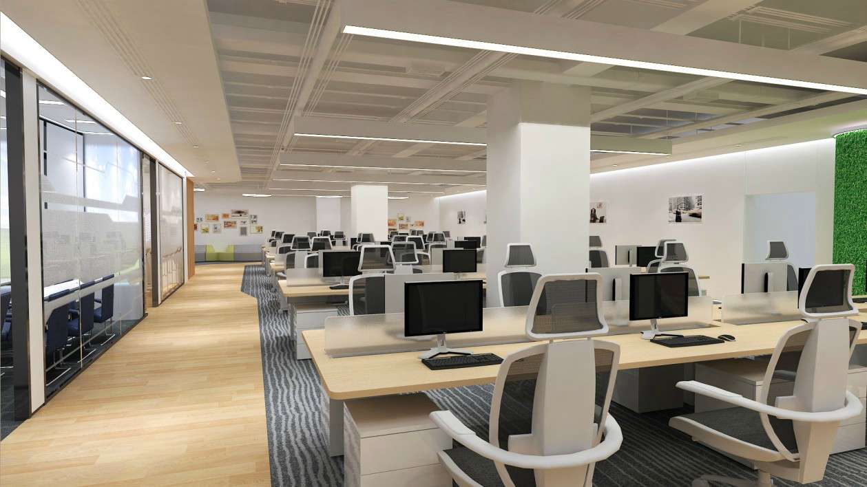 1200平辦公室設(shè)計裝修