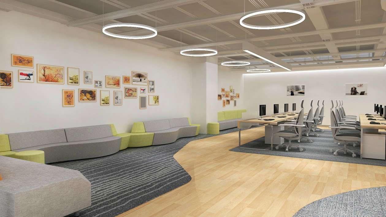 1200平辦公室設(shè)計裝修