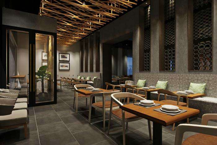 鄭州美食小吃店裝修設(shè)計效果圖