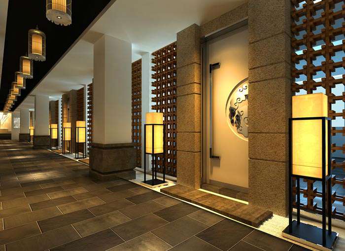 現(xiàn)代中式風(fēng)格中餐廳裝修設(shè)計效果圖