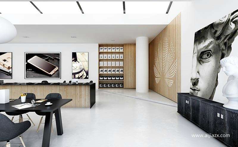 鄭州華為手機(jī)專賣店裝修設(shè)計說明