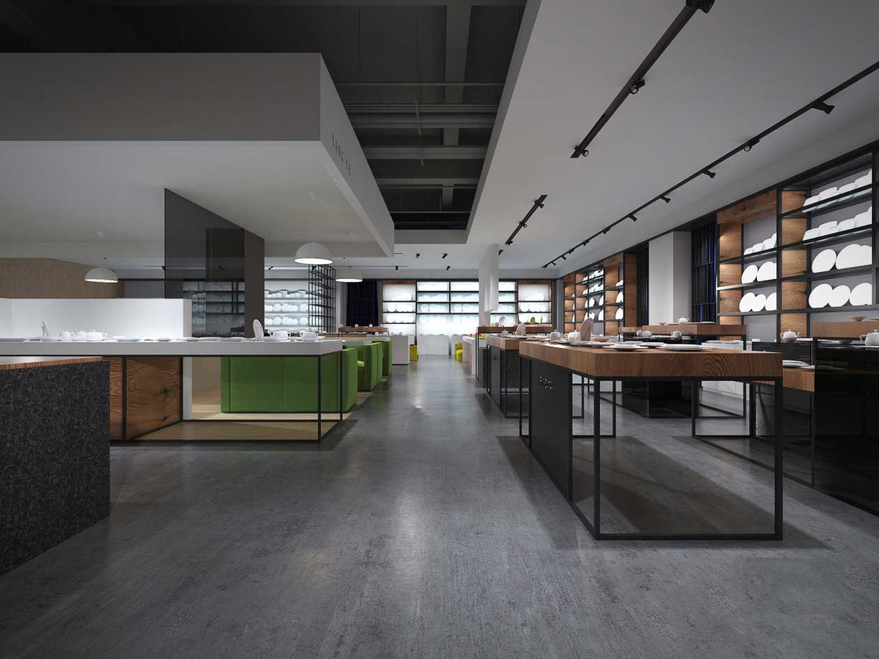 580平方展廳展館設(shè)計裝修案例