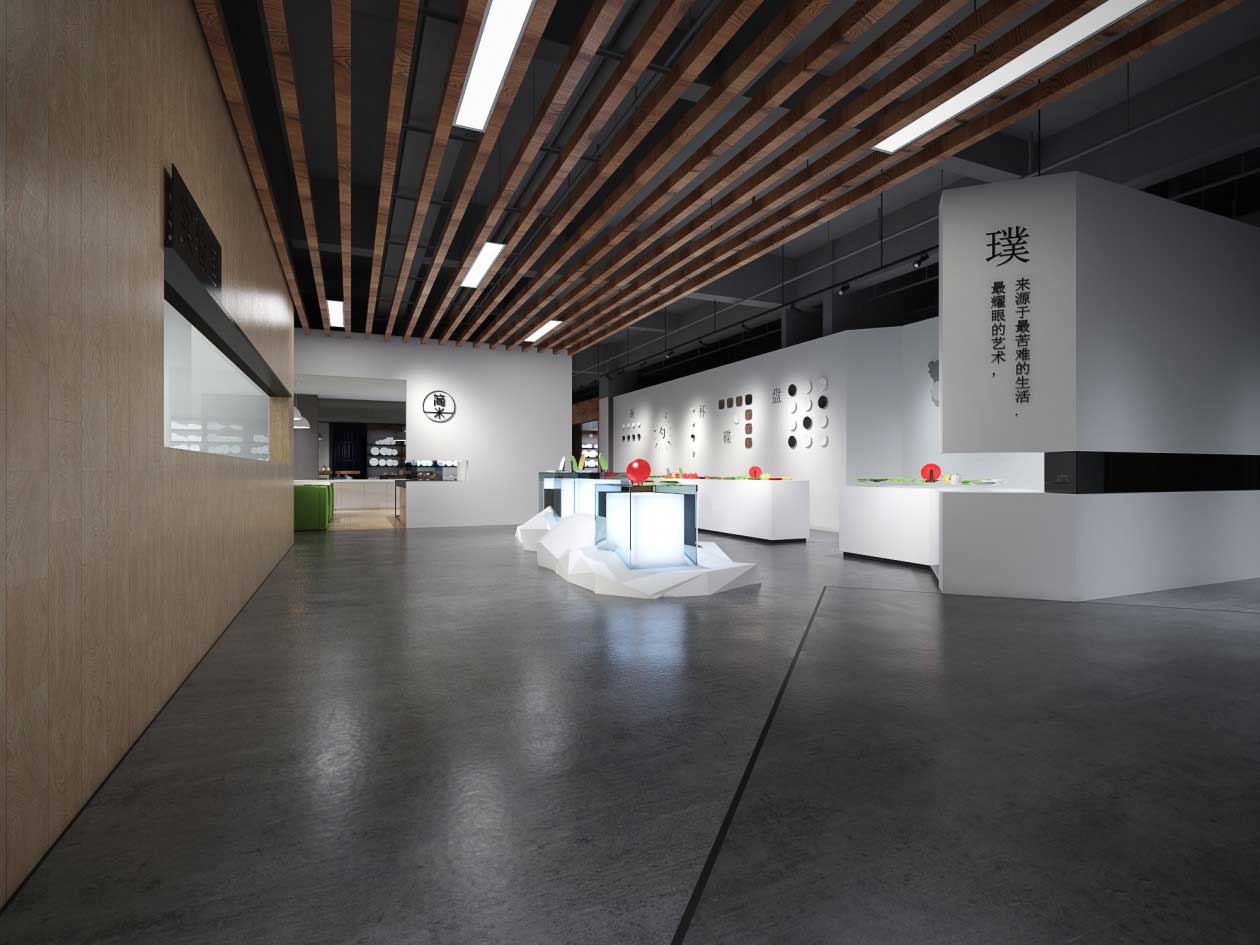 580平方展廳展館設(shè)計裝修案例