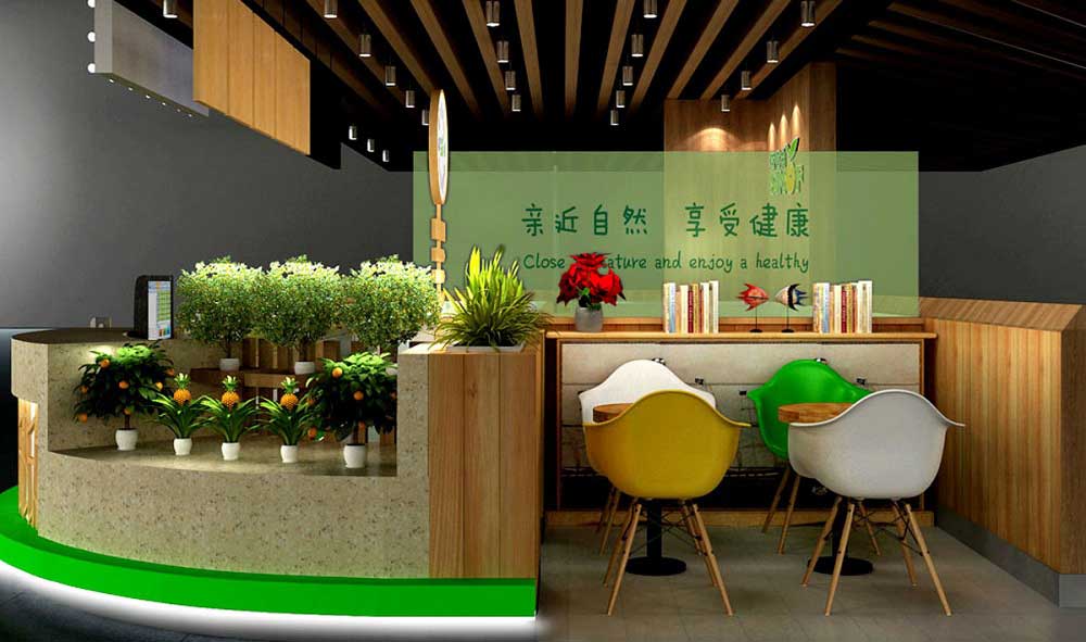 水果飲品店面室內(nèi)設計理念和裝修要求