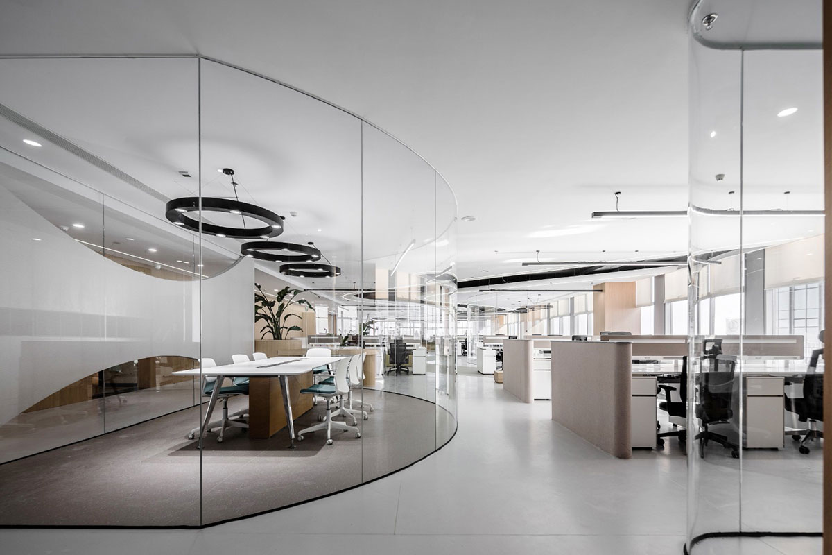 鄭州辦公室全案設(shè)計(jì)-1500平米裝修施工效果圖