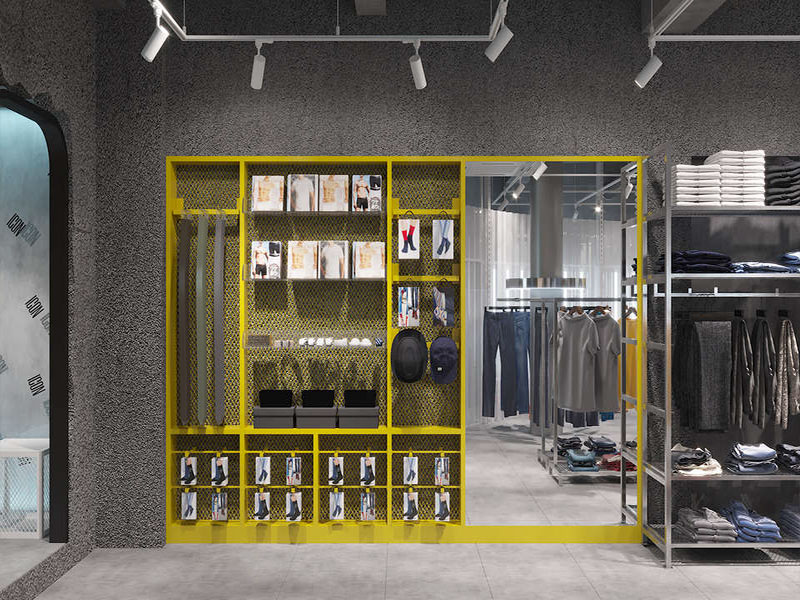 80平米極簡風(fēng)格臨街服裝店設(shè)計(jì)