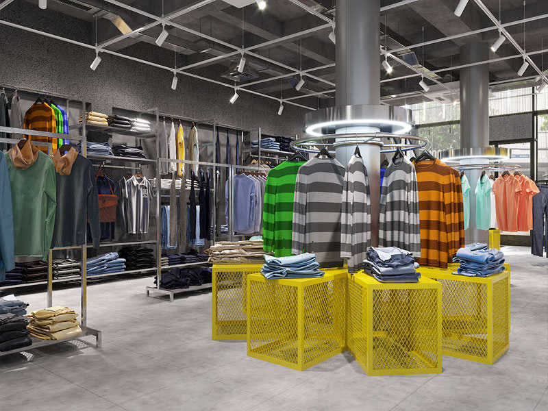 80平米極簡風(fēng)格臨街服裝店設(shè)計(jì)