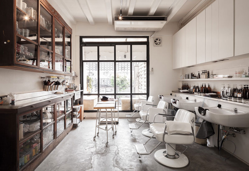 90平米理發(fā)店裝修設計效果圖