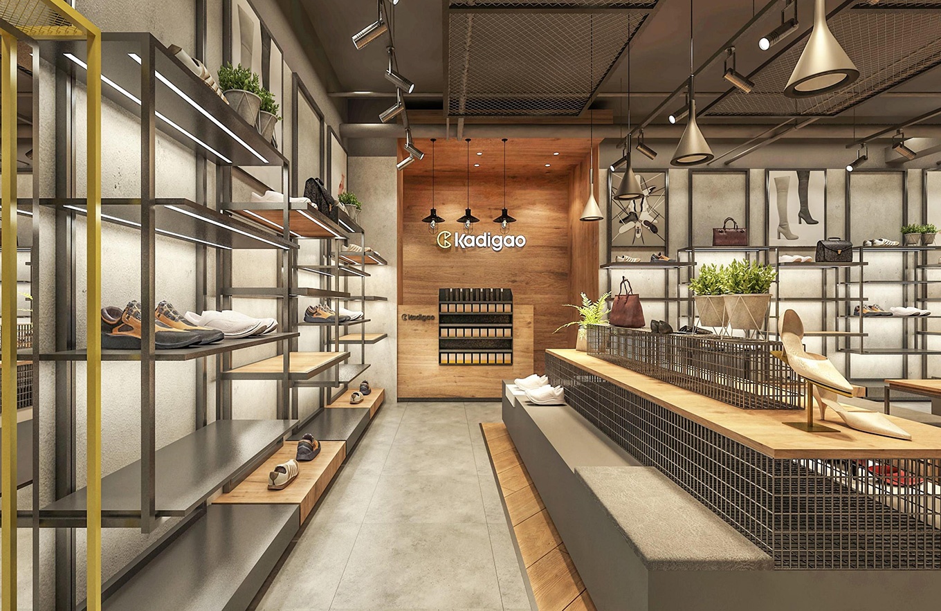 120平米女鞋專(zhuān)賣(mài)店設(shè)計(jì)效果圖