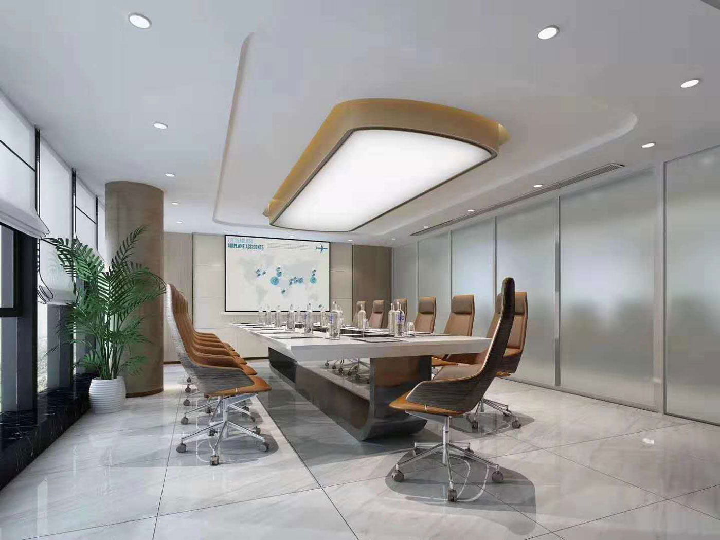 100平米會議室裝修設(shè)計(jì)效果圖合集