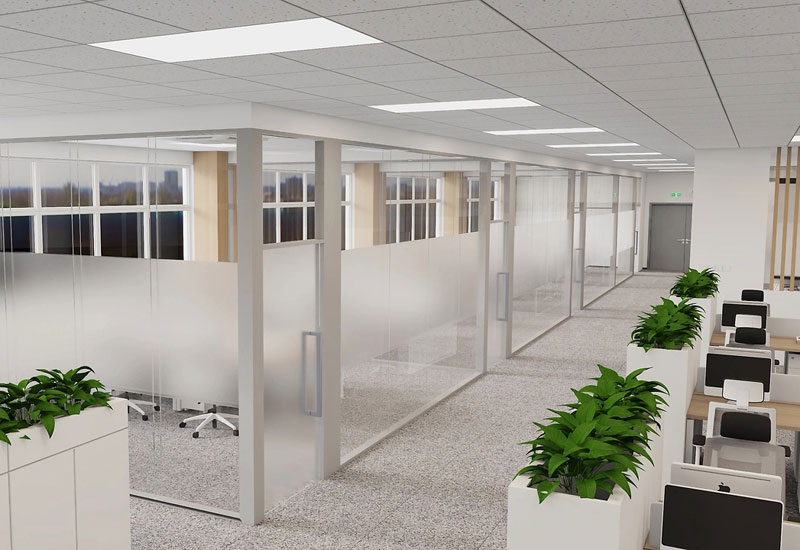 258平米新密辦公室設(shè)計裝修效果圖鑒賞