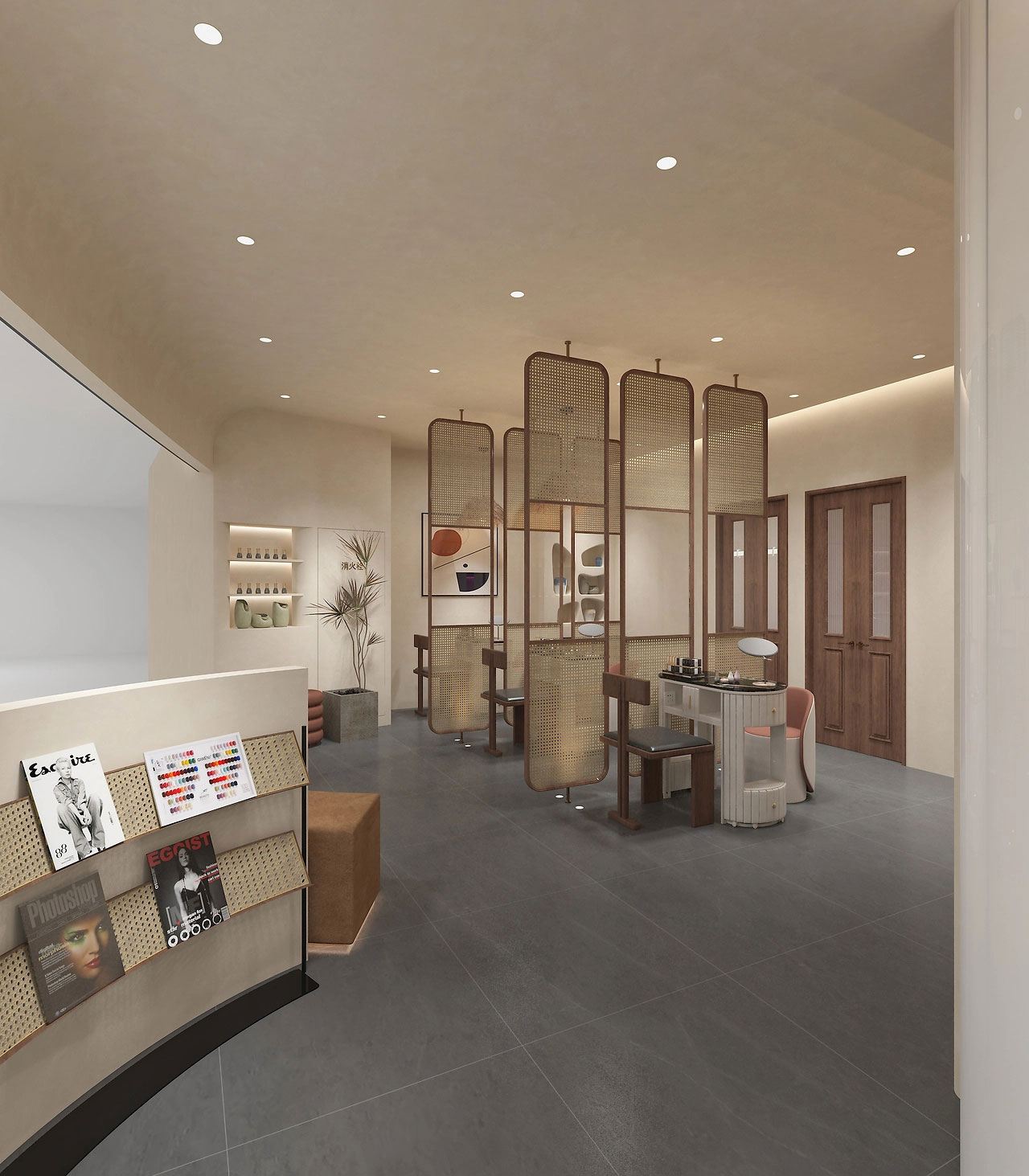 85平米美甲美睫店裝修設(shè)計效果圖