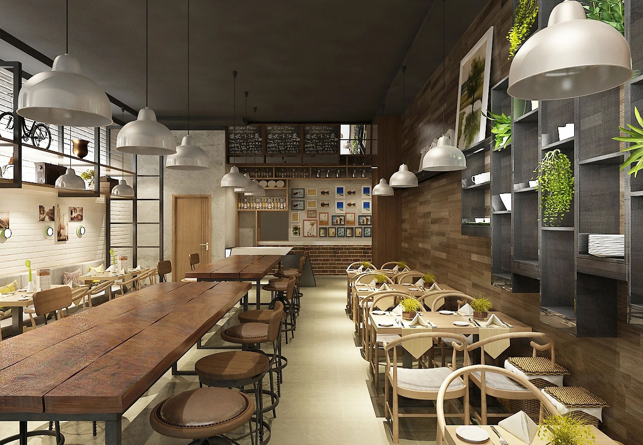 134平米面館店面設(shè)計(jì)裝修效果圖