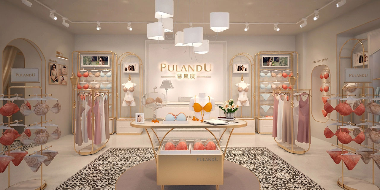 55平米鄭州內(nèi)衣店裝修設(shè)計效果圖