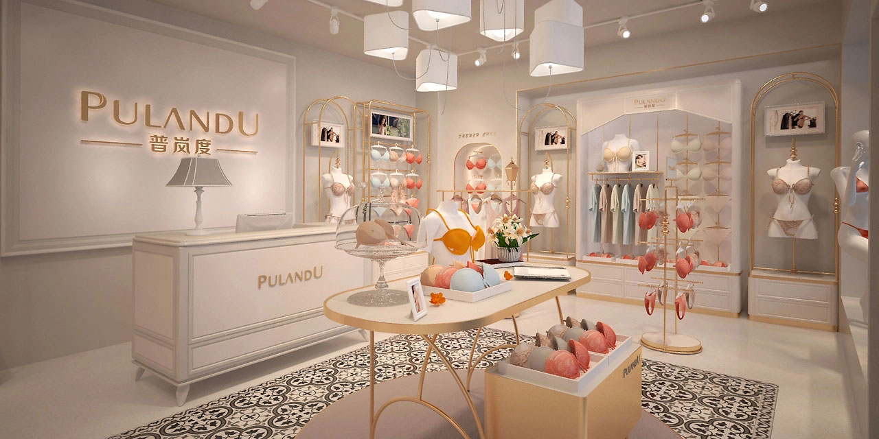 55平米鄭州內(nèi)衣店裝修設(shè)計效果圖