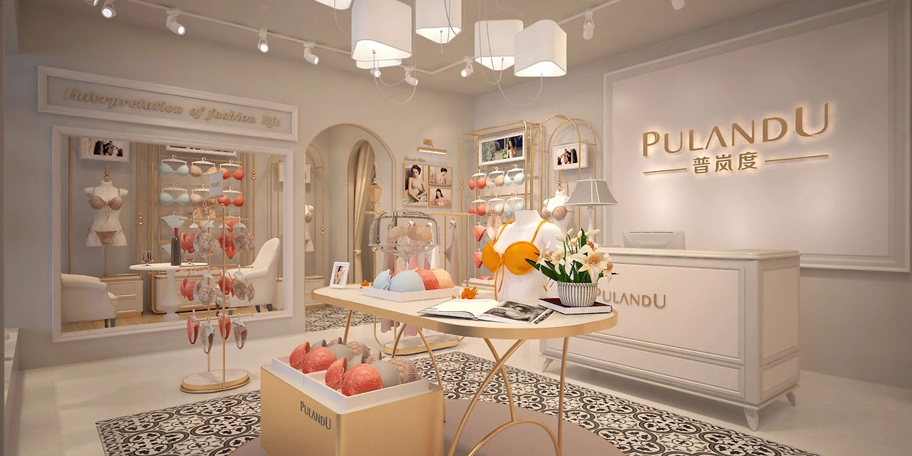 55平米鄭州內(nèi)衣店裝修設(shè)計效果圖