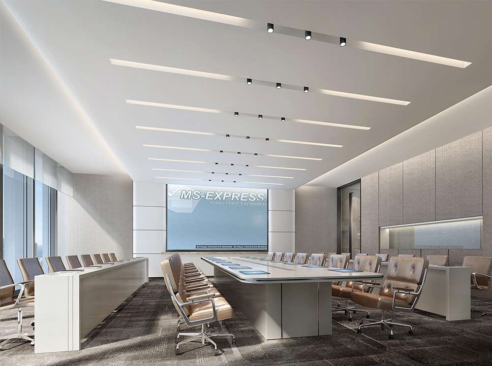 1300平米地產(chǎn)公司辦公樓設(shè)計(jì)效果圖