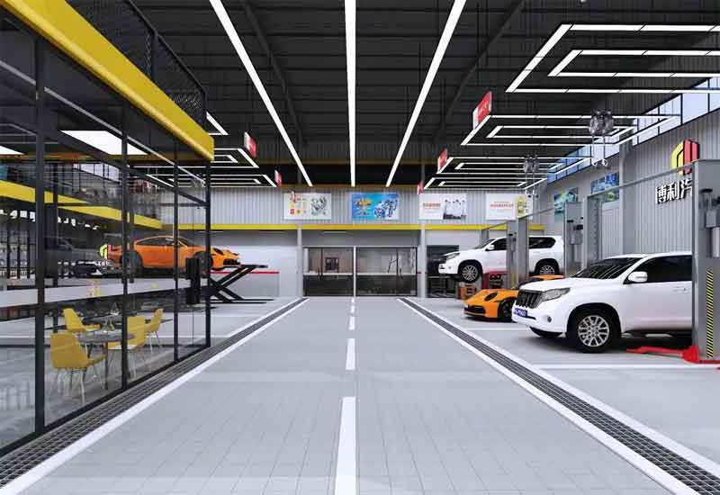 鄭州汽修店裝修設計：維修工位與客戶接待區功能劃分