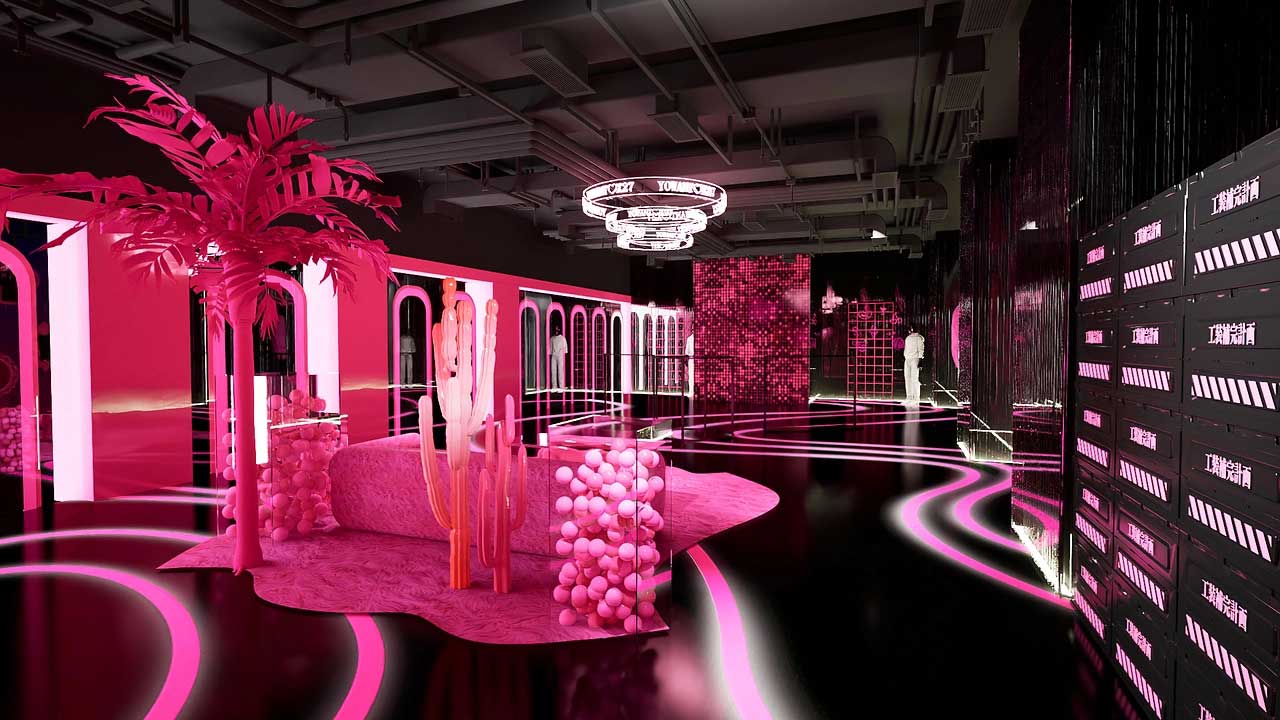 85平米鄭州直播間設(shè)計(jì)效果圖