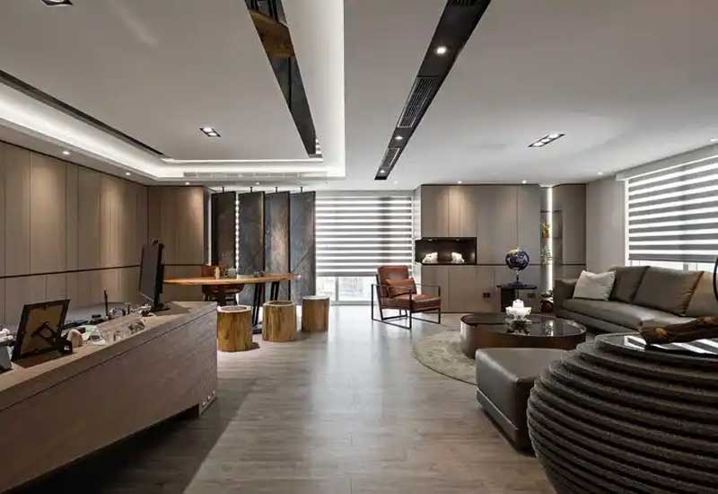 鄭州金融公司辦公室裝修設(shè)計(jì):穩(wěn)重專業(yè)風(fēng)格的打造