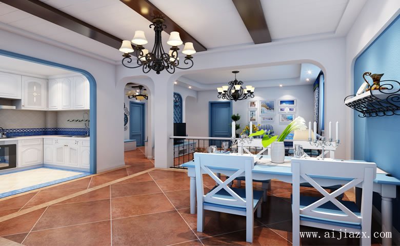 經(jīng)濟(jì)實(shí)用的地中海風(fēng)格大戶(hù)型裝修效果圖