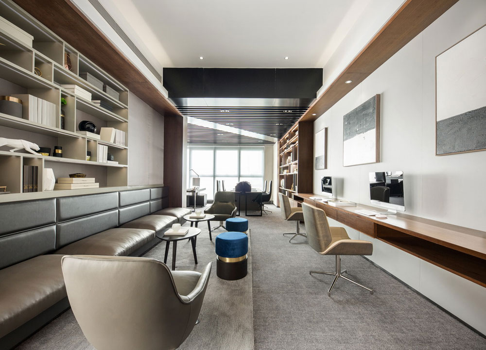 鄭州金水區(qū)海洋集團(tuán)辦公室裝修設(shè)計(jì)案例