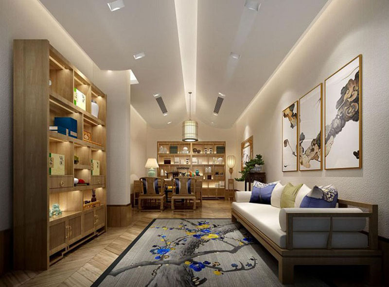 鄭州足浴店裝修設計公司:浴店裝修的店門設計