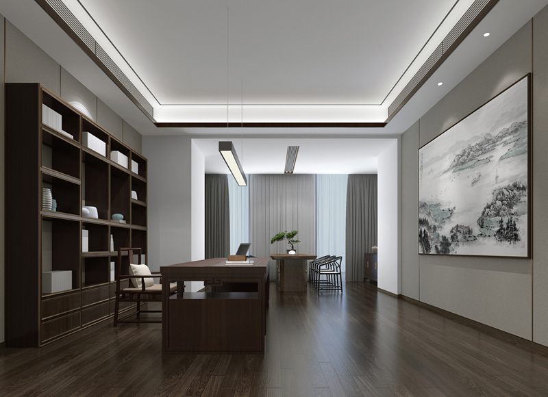 企業理念融入到鄭州經濟實用辦公室裝修設計中